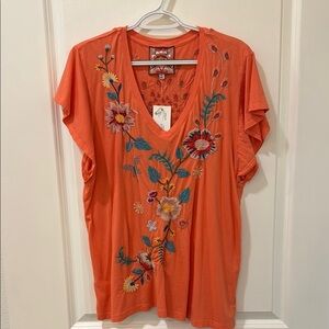 NWT Johnny Was V-Neck Top